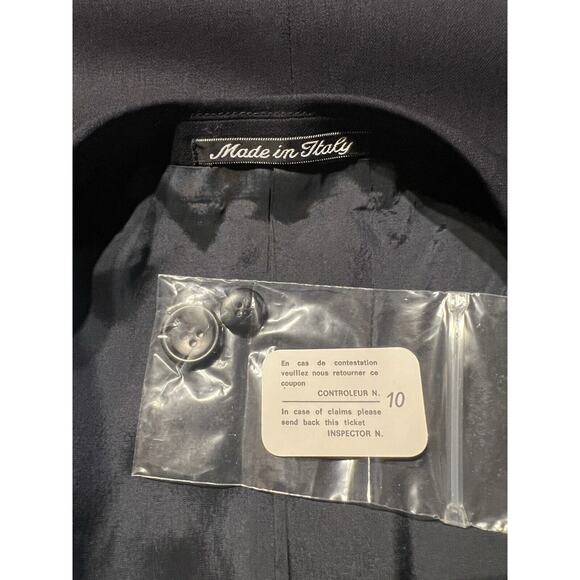 Armani Collezioni 42R 32x30 Dark Navy Blue Designer 2-Piece Suit Set - Picture 4 of 16